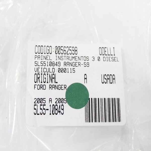 chamaru555出品 PAINEL INSTRUMENTOS 3.0 DIESEL 5L5510849 RANGER 05/09 USADO (598)