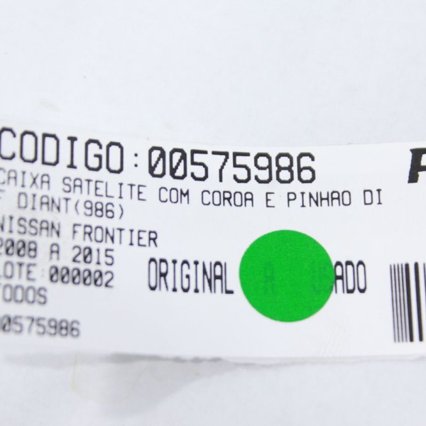 CAIXA SATÉLITE COM COROA E PINHÃO DIF DIANT FRONTIER 08-15(986)
