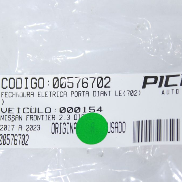 FECHADURA ELÉTRICA PORTA DIANT LE NISSAN FRONTIER 17-23(702)