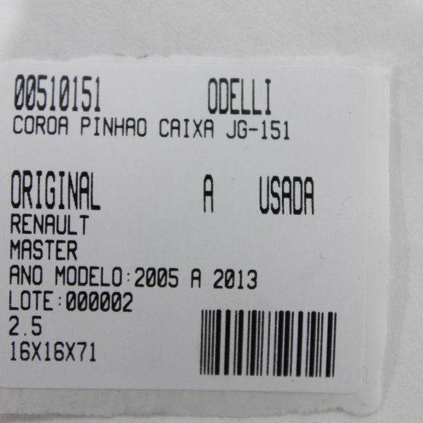 COROA PINHÃO CAIXA JG MASTER 05/13 USADO (151)